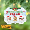 Personalized Reasons I Love Being A Dog Mom MDF Ornament NB23 73O53 1