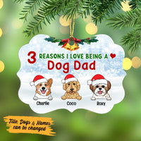 Personalized Reasons I Love Being A Dog Mom MDF Ornament NB23 73O53 thumb 1