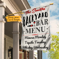 Personalized Backyard Bar Gardening Flag AG74 85O47 thumb 1