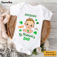 Personalized Gift For Baby First St Patrick's Day Baby Onesie 31834 thumb 1