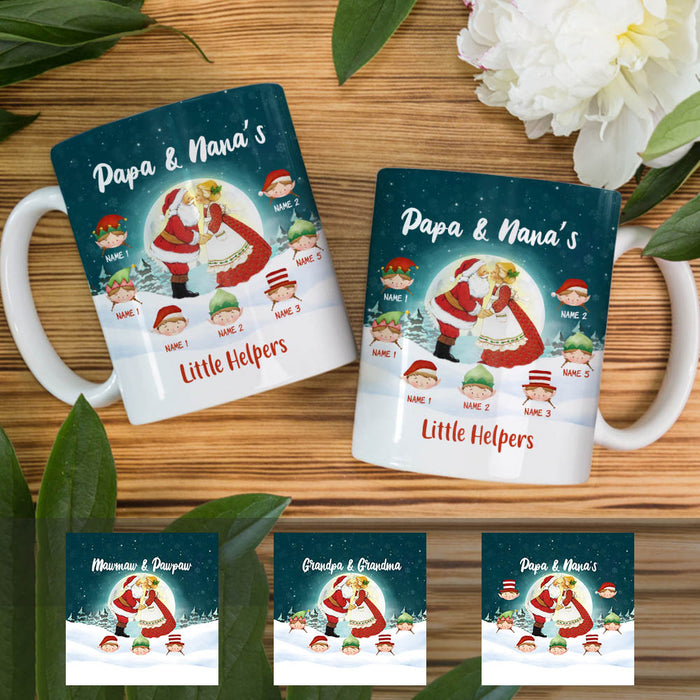Personalized Grandma & Grandpa Helpers Christmas Mug OB92 95O60 1