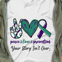 Suicide Awareness Your Story Is Not Over T Shirt SB54 87O36 thumb 1