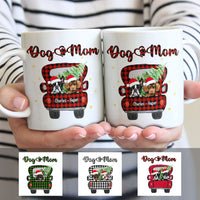 Personalized Dog Mom Christmas Red Truck Mug OB153 30O58 thumb 1
