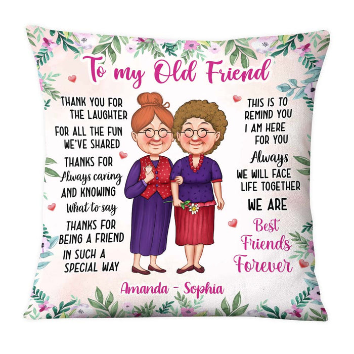 Personalized Gift To My Old Friends Pillow 30492 1
