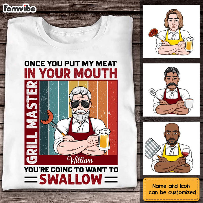 Personalized Dad Grandpa BBQ T Shirt MY191 31O28 1