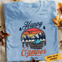 Personalized Camping Happy Camper  T Shirt JN171 87O34 thumb 1