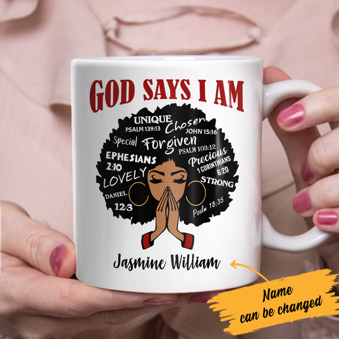 Personalized God Says BWA Mug JL311 85O57 1