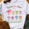 Personalized Mom Grandma Birds T Shirt MR302 30O58 1