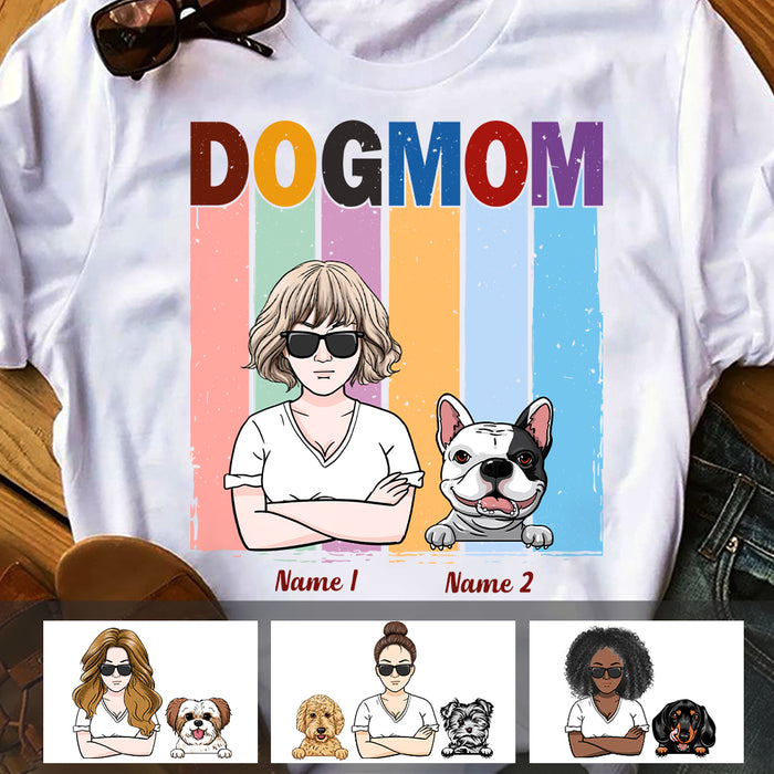 Personalized Dog Mom T Shirt JN243 26O47 1