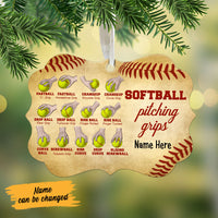 Personalized Softball Pitching Grips  MDF Ornament NB41 87O58 thumb 1