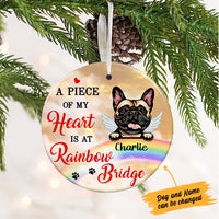 Personalized Rainbow Memorial Dog Ornament OB271 65O36 thumb 1