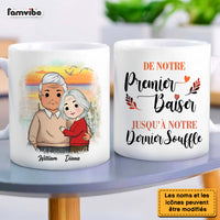Personalized French De Notre Premier Baiser  Jusqu'à Notre Dernier Souffle Mug 30474 thumb 1