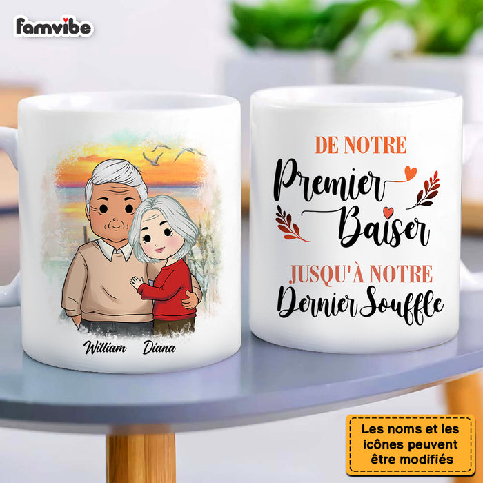 Personalized French De Notre Premier Baiser  Jusqu'à Notre Dernier Souffle Mug 30474 1
