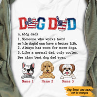 Personalized Dog Dad T Shirt MY113 87O47 thumb 1