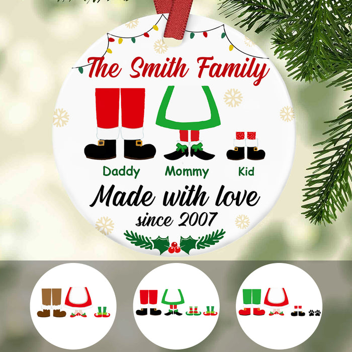 Personalized Family Christmas Ornament OB83 85O34 1
