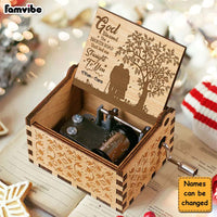 Personalized Gift For Old Couple God Blessed The Broken Road Music Box 30136 thumb 1
