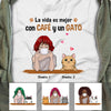 Personalized Cat Mom Spanish Mamá Gato T Shirt AP163 26O53 1