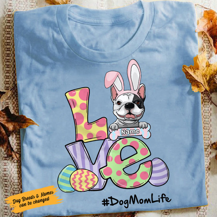 Personalized Dog Mom Easter Love T Shirt FB246 81O58 1