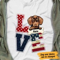 Personalized Love Dog T Shirt AP292 87O60 thumb 1