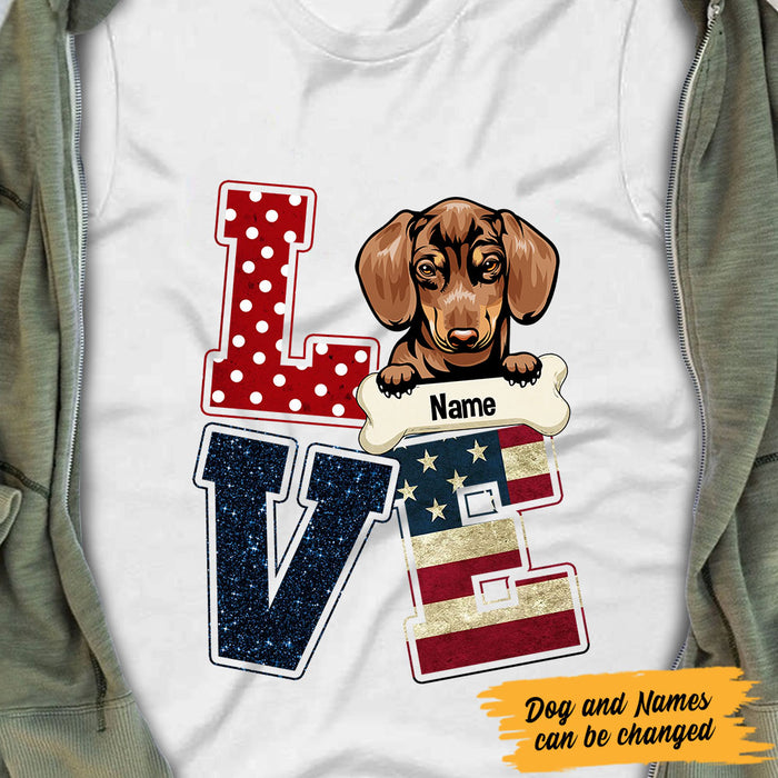 Personalized Love Dog T Shirt AP292 87O60 1