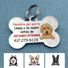 Personalized Dog Call My Mom Perro Spanish Bone Pet Tag AP131 30O34 1