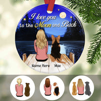 Personalized I Love You To The Moon And Back  Ornament OB302 73O34 thumb 1