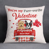 Personalized Dog Valentine Truck Pillow JR211 65O58 (Insert Included) 1