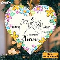 Personalized Friendship Floral Love Heart Ornament 30349 thumb 1