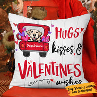 Personalized Dog Valentine Wishes Pillow DB101 67O53 (Insert Included) thumb 1