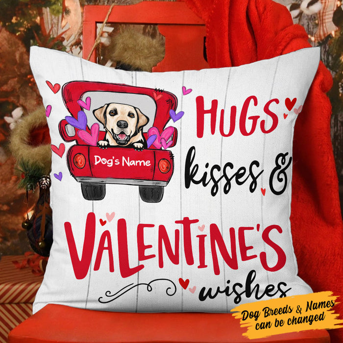 Personalized Dog Valentine Wishes Pillow DB101 67O53 (Insert Included) 1