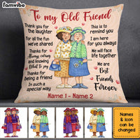 Personalized Old Friends Pillow - Besties & Sisters Gift thumb 1