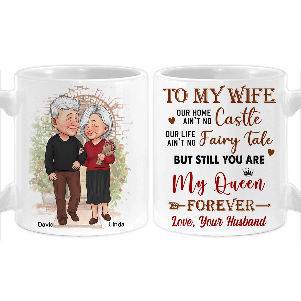 Personalized Couple Gift You Are My Queen Forever Mug 31325 Primary Mockup
