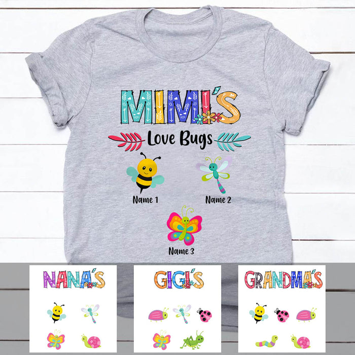 Personalized Grandma Love Bugs T Shirt OB151 30O60 1