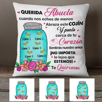 Personalized Spanish Mamá Abuela Bee Bottle Mom Grandma Pillow AP269 65O34 (Insert Included) thumb 1