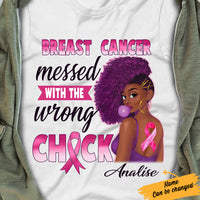 Personalized BWA Breast Cancer Wrong Chick T Shirt AG83 95O57 thumb 1