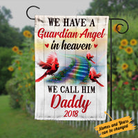 Personalized Memorial Mom Dad Cardinal Bird Garden Flag JL111 95O34 thumb 1