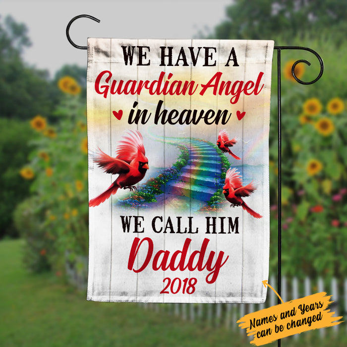 Personalized Memorial Mom Dad Cardinal Bird Garden Flag JL111 95O34 1