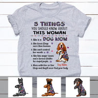 Personalized 5 Things About This Woman Dog Mom T Shirt MR192 67O57 thumb 1