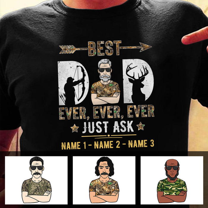 Personalized Best Hunting Dad Grandpa Ever T Shirt MR221 65O60 1