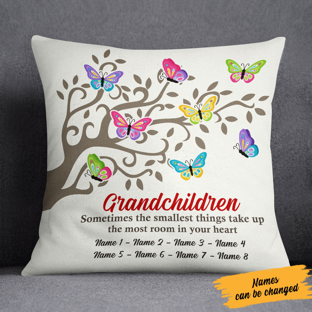 Personalized Grandma Butterfly Family Tree  Pillow OB55 65O58 (Insert Included)