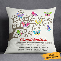 Personalized Grandma Butterfly Family Tree  Pillow OB55 65O58 (Insert Included) thumb 1