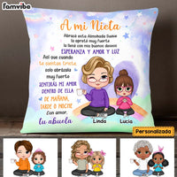 Personalized Gift For Granddaughter Hug This Spanish Pillow 30699 thumb 1