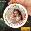 Personalized Christmas Gift Promoted To Big Sister Circle Ornament 30264 1