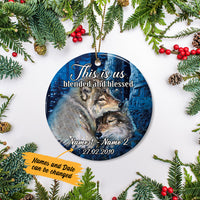 Personalized This Is Us Wolf Couple  Ornament SB162 29O34 thumb 1