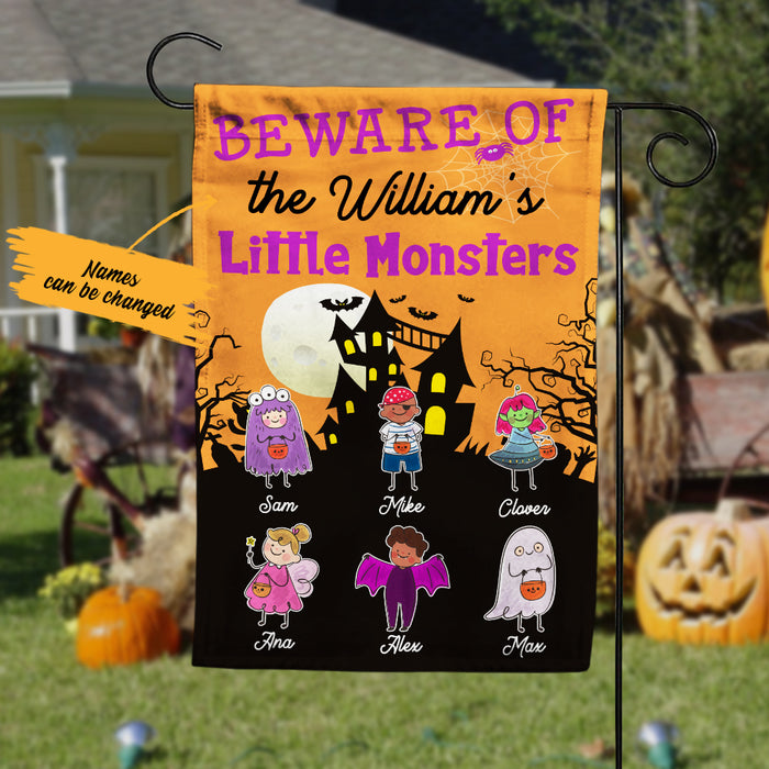 Personalized Halloween Family Garden Flag JL153 95O36 1