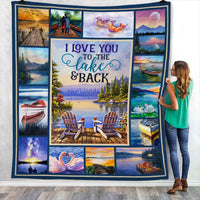 Love You To The Lake And Back Fleece Blanket JN293 73O53 thumb 1