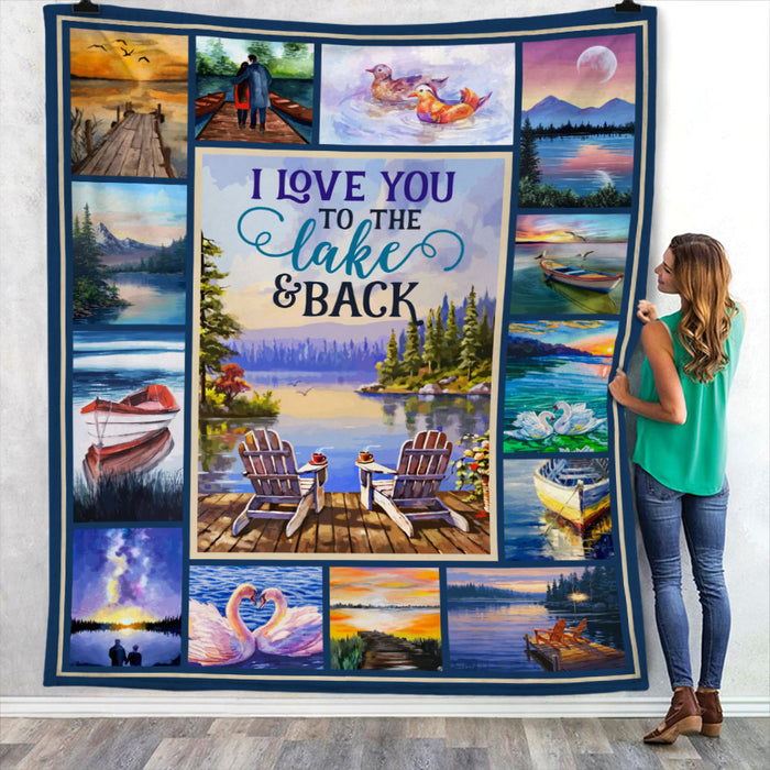 Love You To The Lake And Back Fleece Blanket JN293 73O53 1