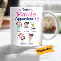 Personalized Mamie French Grandma Belongs Mug AP95 81O34 thumb 1