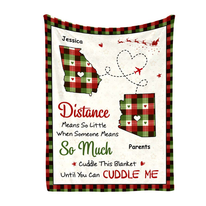 Personalized Distance Means So Little When Someone Means So Much Blanket 30201 1