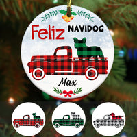 Personalized Feliz Navi Dog Christmas  Ornament OB191 95O57 thumb 1